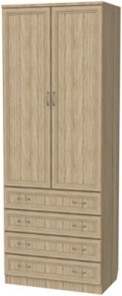 Шкаф 2-х створчатый 103 со штангой, цвет Дуб Сонома в Курске