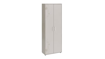 Распашной шкаф комбинированный Витра тип 1 (Ясень шимо/Сатин матовый с рисунком) в Курске