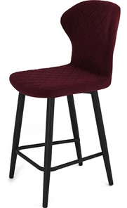 Обеденный стул Марио полубарный (Бордо Т175/ноги черные) в Курске