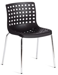 Обеденный стул SKALBERG (mod. C-084-A) 46х56х79 Black (черный) / Chrome (хром) арт.19258 в Курске