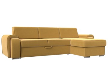 Угловой диван Лига-025, Желтый (Микровельвет) в Курске