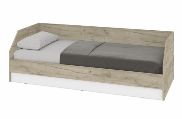 Подростковая кровать О81, Серый дуб - Белый в Курске - изображение