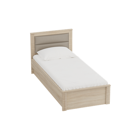 Детская кровать с основанием Элана 900, Дуб сонома в Курске - изображение