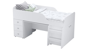 Детская кровать с рабочей зоной POLINI Kids Simple 4500 Белый в Курске - предосмотр 6