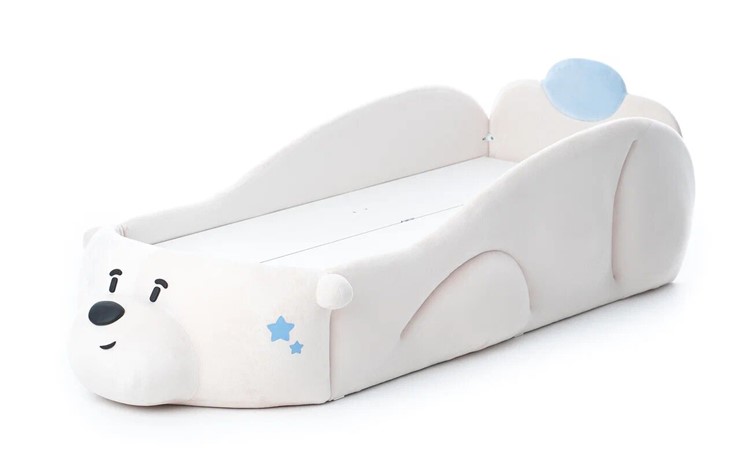 Кровать-игрушка Мишка Pasha с ящиком, белый в Курске - изображение 1