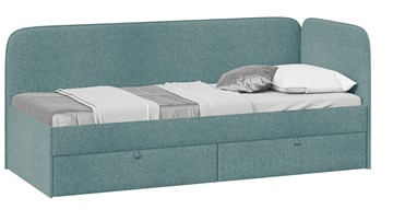 Детская кровать Молли тип 1 (80), Микровелюр Scandi Indigo 11 в Курске