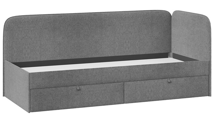 Кровать подростковая Молли тип 1 (90), Микровелюр Scandi Graphite 22 в Курске - изображение 2