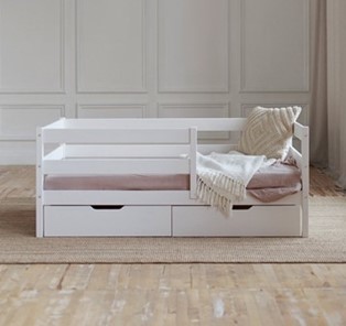 Детская кровать Софа с ящиками, цвет белый в Курске