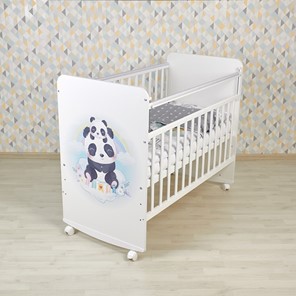 Детская кровать Фея 702 Милые панды, белый в Курске