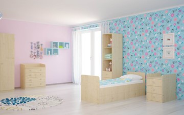 Детская кроватка с комодом POLINI Kids Simple 1100 Натуральный в Курске - предосмотр 4