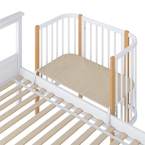 Приставная кровать POLINI Kids Simple 105 Белый / Бук в Курске - предосмотр 3