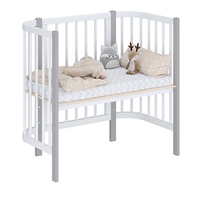Детская кровать POLINI Kids Simple 105 Белый / Серый в Курске - предосмотр 1