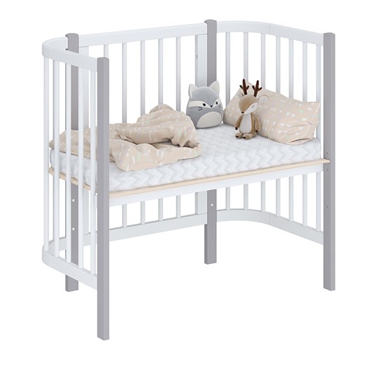 Детская кровать POLINI Kids Simple 105 Белый / Серый в Курске - изображение 1