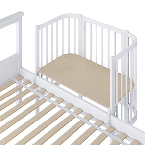 Кроватка детская приставная POLINI Kids Simple 105 Белый в Курске - предосмотр 2