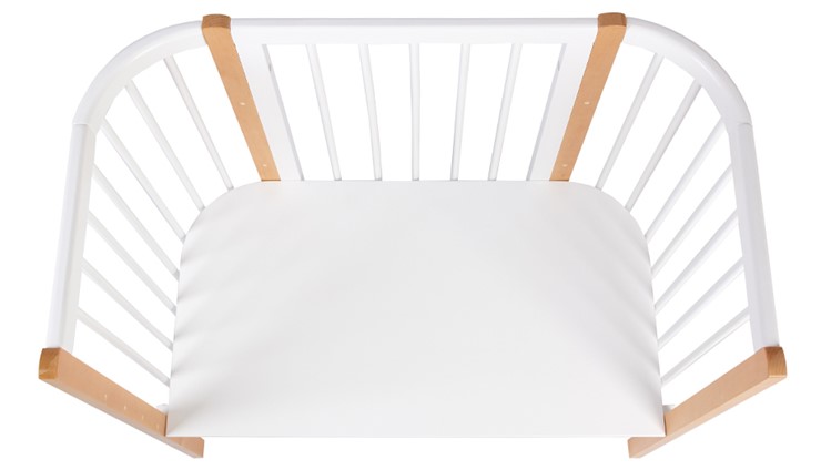 Приставная кровать POLINI Kids Simple 120 Белый / Бук в Курске - изображение 4