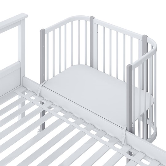 Детская кровать POLINI Kids Simple 120 Белый / Серый в Курске - изображение 4