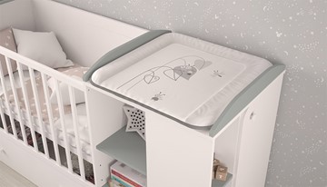 Многофункциональная кровать с комодом POLINI Kids Ameli 800 Белый / Серый, серия AMELI в Курске - предосмотр 3