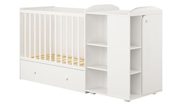 Детская кровать-шкаф с комодом POLINI Kids Ameli 800 Белый, серия AMELI в Курске