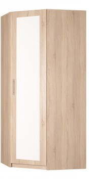 Шкаф угловой Реал (YR-230х1034 (3)-М Вар.1), с зеркалом в Курске - изображение
