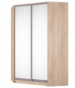 Шкаф угловой Аларти (YA-230х1400(602) (10) Вар. 5; двери D5+D5), с зеркалом в Курске - предосмотр