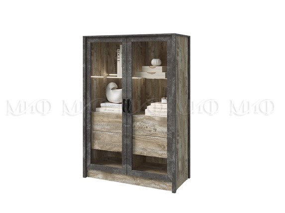 Шкаф двухдверный Амели со стеклом в Курске - изображение