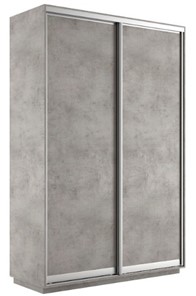 Шкаф 2-х створчатый Экспресс (ДСП) 1400х450х2400, бетон в Курске