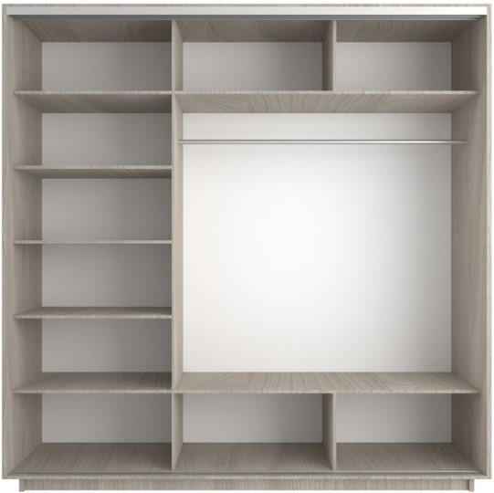 Шкаф 3-створчатый Экспресс (Комби) 2100х600х2200, шимо светлый в Курске - изображение 1