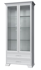 Шкаф-витрина Грация ШР-2, белый, 2 стекла в Курске