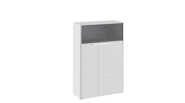 Распашной шкаф Наоми комбинированный двухстворчатый, цвет Белый глянец ТД-208.07.29 в Курске