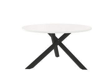 Журнальный круглый стол Триада-15Д, черный/белый в Курске