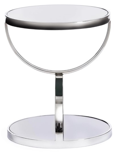 Столик GROTTO (mod. 9157) металл/дымчатое стекло, 42х42х50, хром в Курске - изображение 1