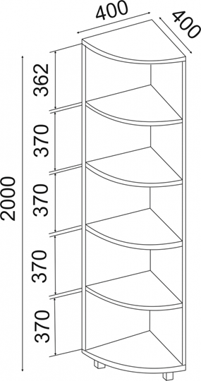 Угловой стеллаж West М07 в Курске - изображение 1