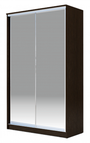 Шкаф 2-х створчатый 2400х1500х620 Хит-24-15-88, Матовое стекло, Венге в Курске