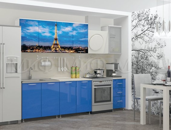 Гарнитур на кухню фотопечать Париж 1,8 в Курске - изображение