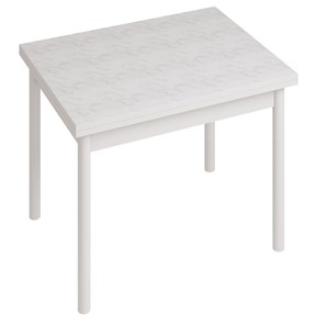 Обеденный стол СТ22, Белый/Белый мрамор в Курске