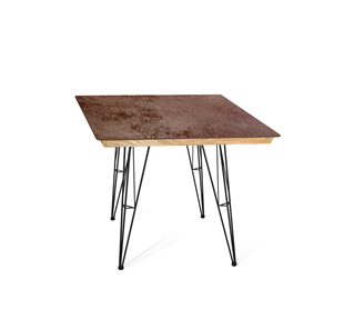 Керамический кухонный стол SHT-TU10 (4 шт.)/ТT8 60/60 (черный/прозрачный лак/коричневая сепия) в Курске