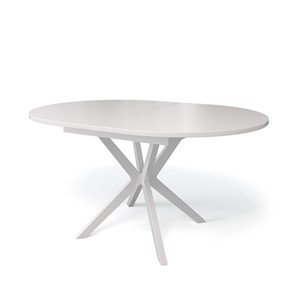 Стеклянный обеденный стол Kenner B1300 (Белый/Стекло белое сатин) в Курске