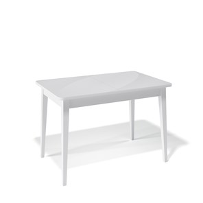 Раздвижной стол Kenner 1100M (Белый/Стекло белое сатин) в Курске