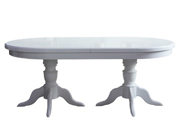 Овальный обеденный стол 3,0(3,5)х1,1 на двух тумбах, (стандартная покраска) в Курске