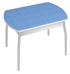 Кухонный обеденный стол Орфей-6, Синие цветы в Курске