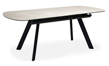 Кухонный раздвижной стол Шамони 2CQ 160х90 (Oxide Avorio/Графит) в Курске - предосмотр 1