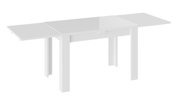Стол раздвижной Норман тип 1, цвет Белый/Стекло белый глянец в Курске - предосмотр 1
