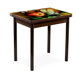 Кухонный пристенный стол СПА-02 СТФ, венге/фотопечать дерево/опоры коричневый в Курске