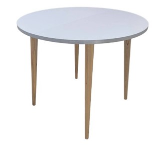 Кухонный стол круглый Creo-line Серый камень 90*90 см ЛДСП в Курске