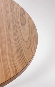 Кухонный раздвижной круглый стол Шпон Ореха д. 100 см МДФ ножки вишня в Курске - предосмотр 2