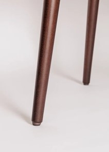 Кухонный раздвижной круглый стол Шпон Ореха д. 100 см МДФ ножки вишня в Курске - предосмотр 5