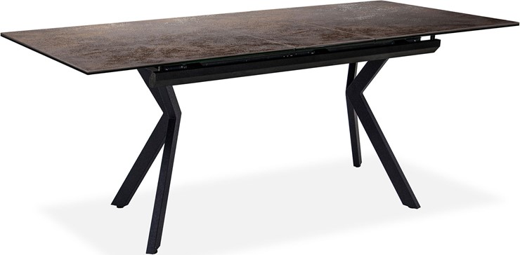 Кухонный раскладной стол Бордо 2CX 160х90 (Oxide Moro/Графит) в Курске - изображение 1