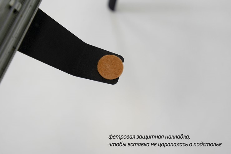 Обеденный раздвижной стол Дали-1L(ноги черные, дуб табако) в Курске - изображение 6