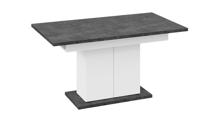 Кухонный стол раскладной Детройт тип 1 (Белый/Ателье темный) в Курске - изображение 3