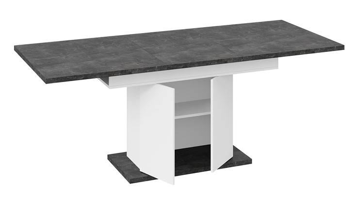Кухонный стол раскладной Детройт тип 1 (Белый/Ателье темный) в Курске - изображение 5